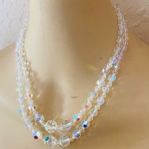 Vintage Lady Ellen AuroraBorealis Crystal Necklace - Picture 10 of 10
